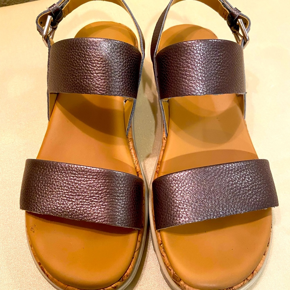 Flexx metallic sandal all leather size 6